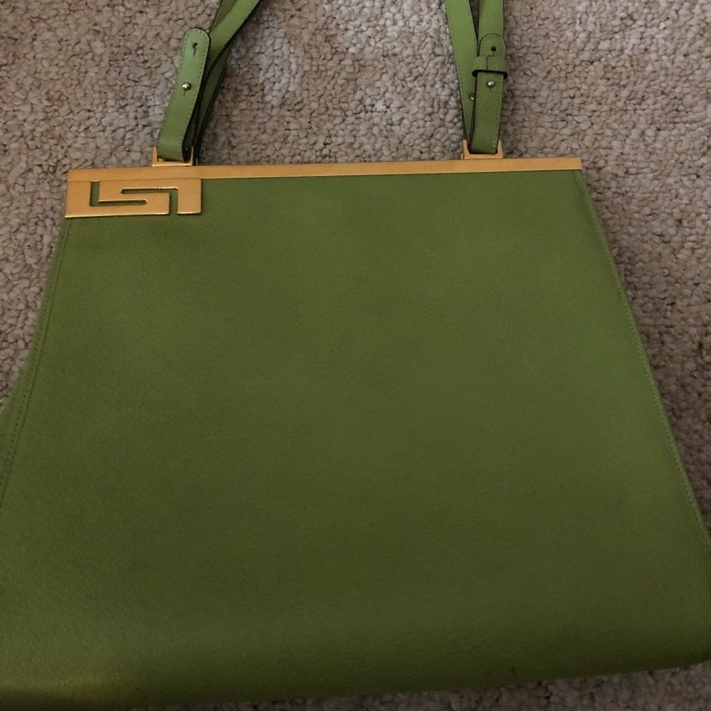 A Versace green bag